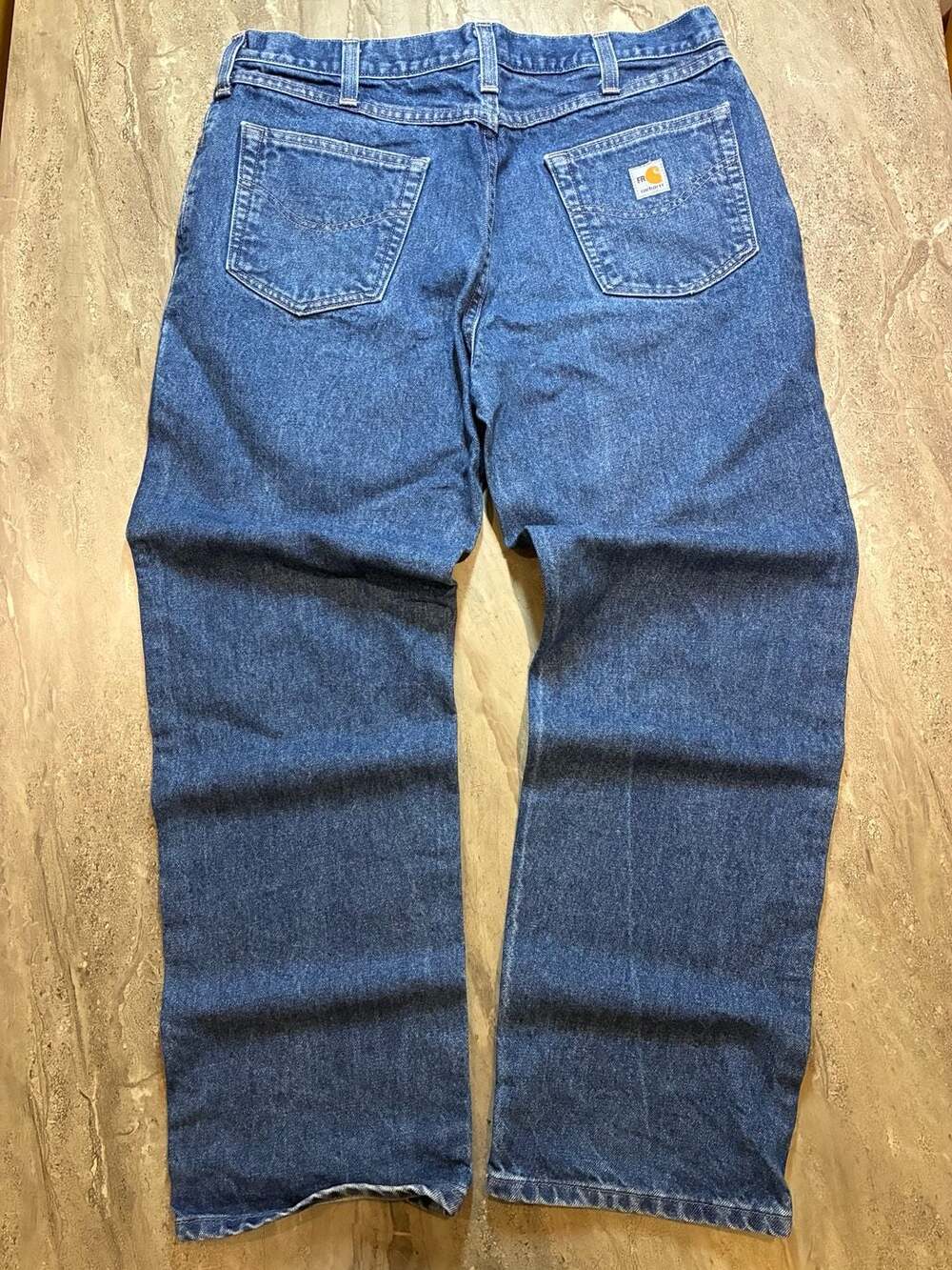 Carhartt FRB004 MDS Flame Resistant Jeans 38x32 Midstone Relaxed Fit Denim OSHA